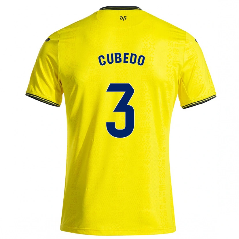 Danxen Herren Cristina Cubedo #3 Gelb Schwarz Heimtrikot Trikot 2024/25 T-Shirt