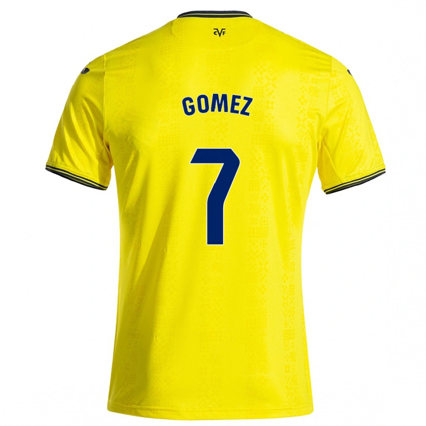 Danxen Herren Lucía Gómez #7 Gelb Schwarz Heimtrikot Trikot 2024/25 T-Shirt