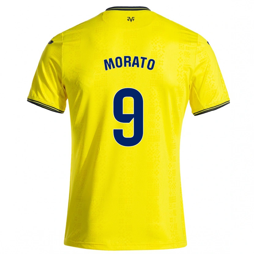 Danxen Herren Teresa Morató #9 Gelb Schwarz Heimtrikot Trikot 2024/25 T-Shirt