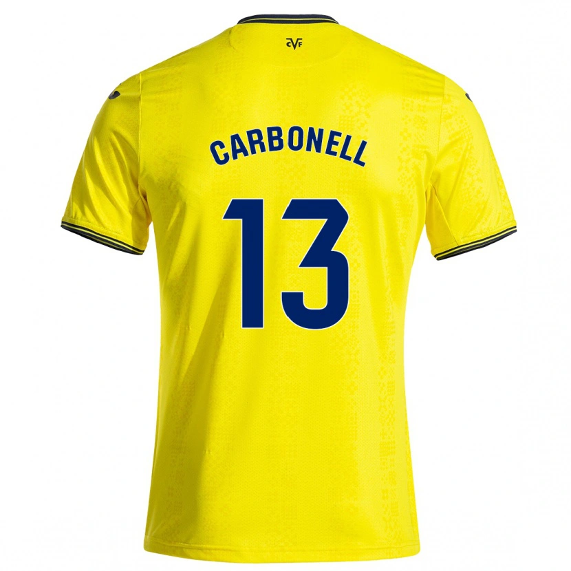 Danxen Herren Carmen Carbonell #13 Gelb Schwarz Heimtrikot Trikot 2024/25 T-Shirt