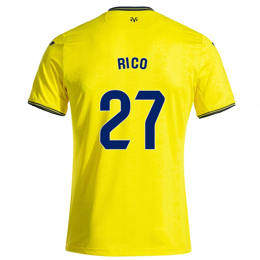 Danxen Herren Vera Rico #27 Gelb Schwarz Heimtrikot Trikot 2024/25 T-Shirt