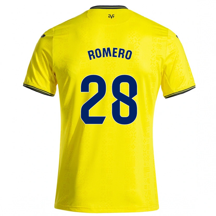 Danxen Herren María Romero #28 Gelb Schwarz Heimtrikot Trikot 2024/25 T-Shirt