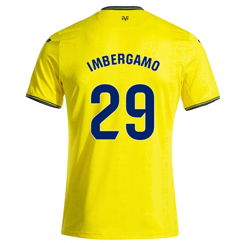 Danxen Herren Mar Imbergamo #29 Gelb Schwarz Heimtrikot Trikot 2024/25 T-Shirt