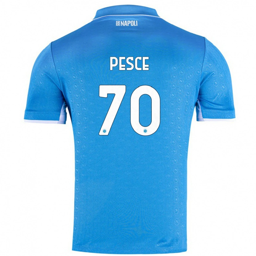 Danxen Herren Antonio Pesce #70 Himmelblau Heimtrikot Trikot 2024/25 T-Shirt