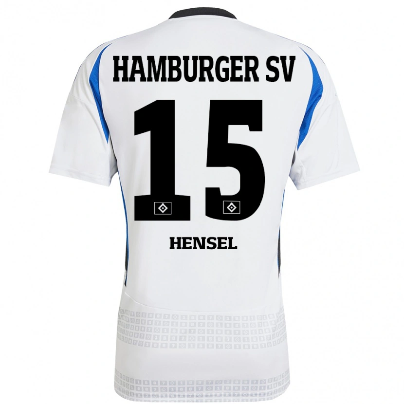 Danxen Herren Janoah Hensel #15 Weiß Blau Heimtrikot Trikot 2024/25 T-Shirt