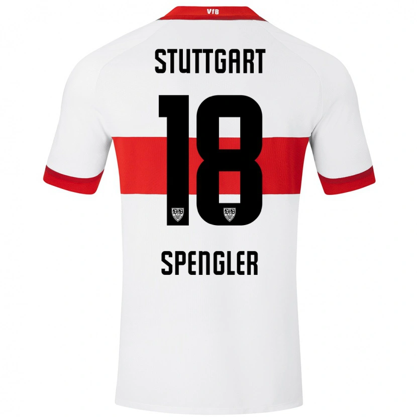 Danxen Herren Jana Spengler #18 Weiß Rot Heimtrikot Trikot 2024/25 T-Shirt