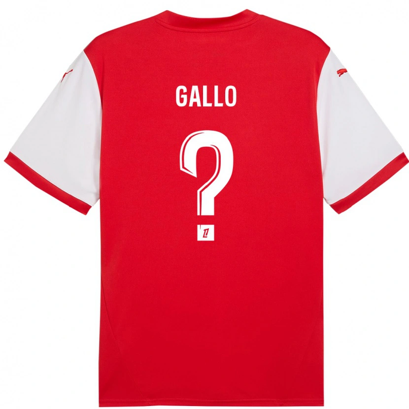 Danxen Herren Noan Gallo #0 Rot Weiß Heimtrikot Trikot 2024/25 T-Shirt