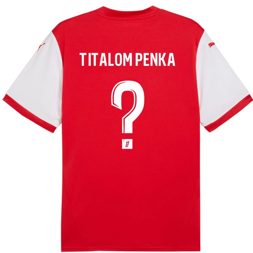 Danxen Herren Mathéo Titalom Penka #0 Rot Weiß Heimtrikot Trikot 2024/25 T-Shirt