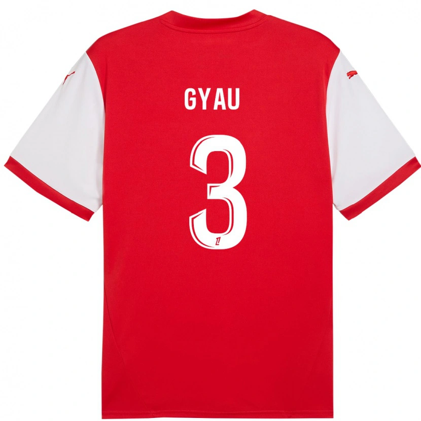Danxen Herren Mia Gyau #3 Rot Weiß Heimtrikot Trikot 2024/25 T-Shirt