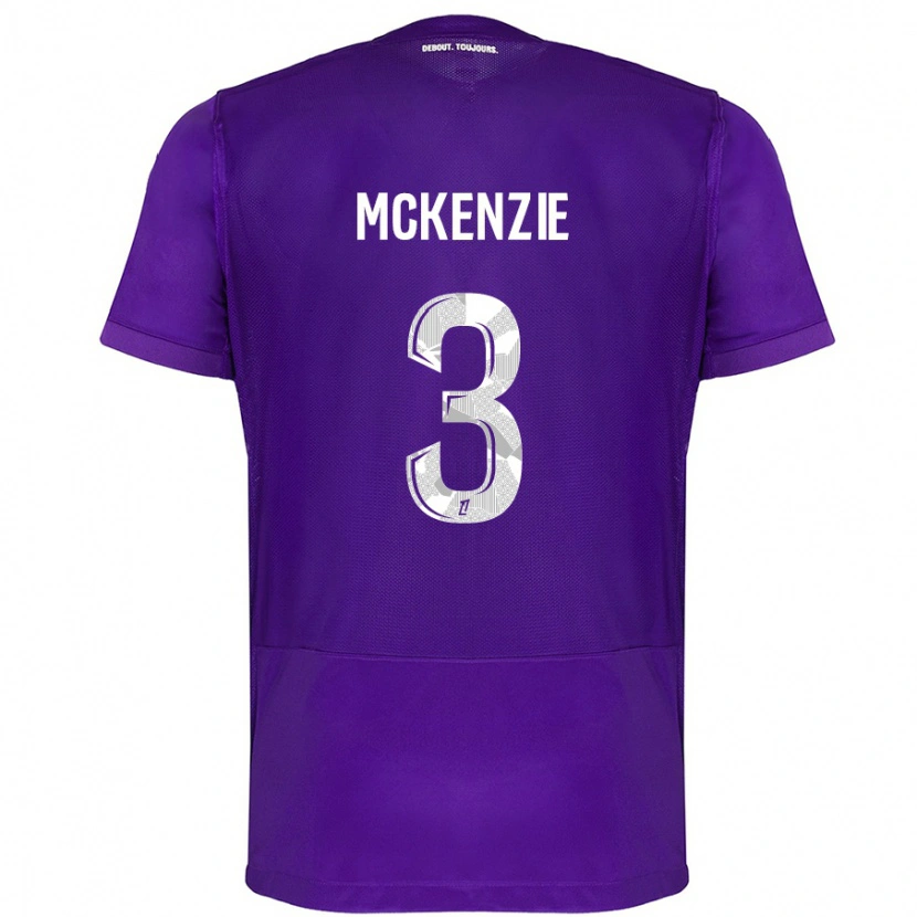 Danxen Herren Mark Mckenzie #3 Violett Weiß Heimtrikot Trikot 2024/25 T-Shirt