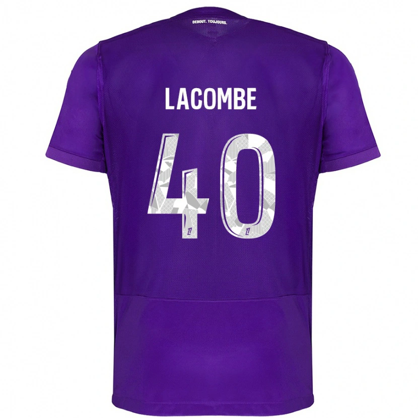 Danxen Herren Justin Lacombe #40 Violett Weiß Heimtrikot Trikot 2024/25 T-Shirt