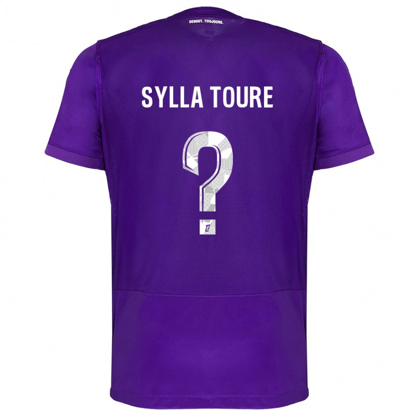 Danxen Herren Ismael Sylla Touré #0 Violett Weiß Heimtrikot Trikot 2024/25 T-Shirt