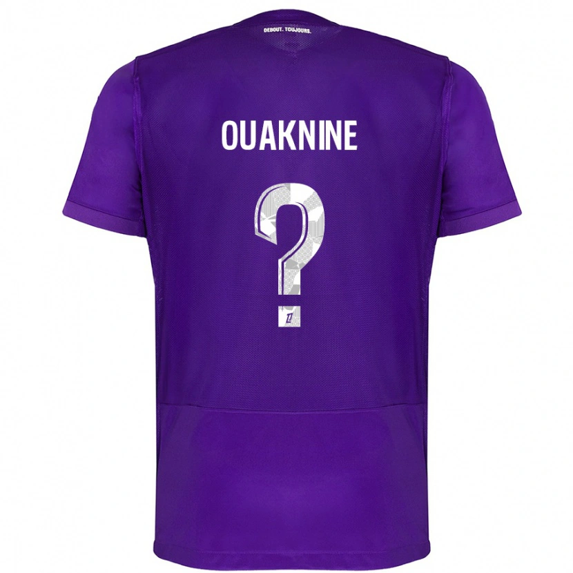 Danxen Herren Jules Ouaknine #0 Violett Weiß Heimtrikot Trikot 2024/25 T-Shirt