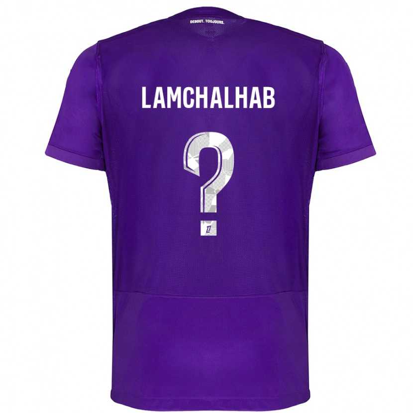 Danxen Herren Merwan Lamchalhab #0 Violett Weiß Heimtrikot Trikot 2024/25 T-Shirt