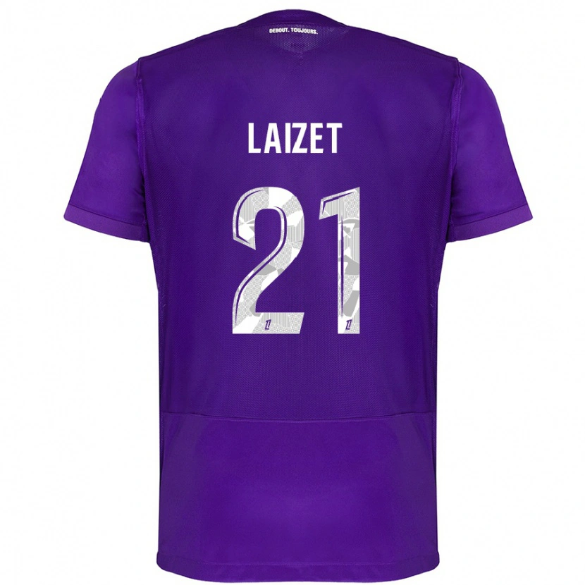 Danxen Herren Emma Laizet #21 Violett Weiß Heimtrikot Trikot 2024/25 T-Shirt