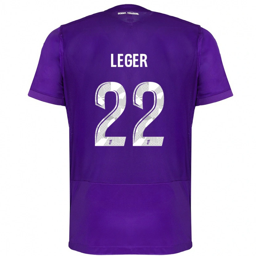 Danxen Herren Christelle Léger #22 Violett Weiß Heimtrikot Trikot 2024/25 T-Shirt