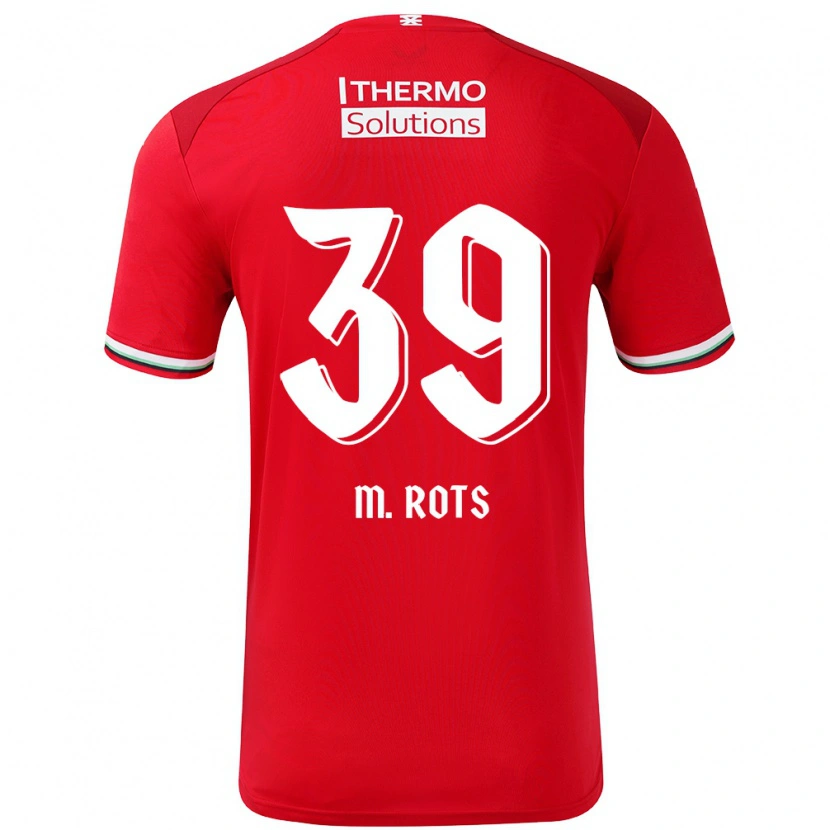 Danxen Herren Mats Rots #39 Rot Weiß Heimtrikot Trikot 2024/25 T-Shirt