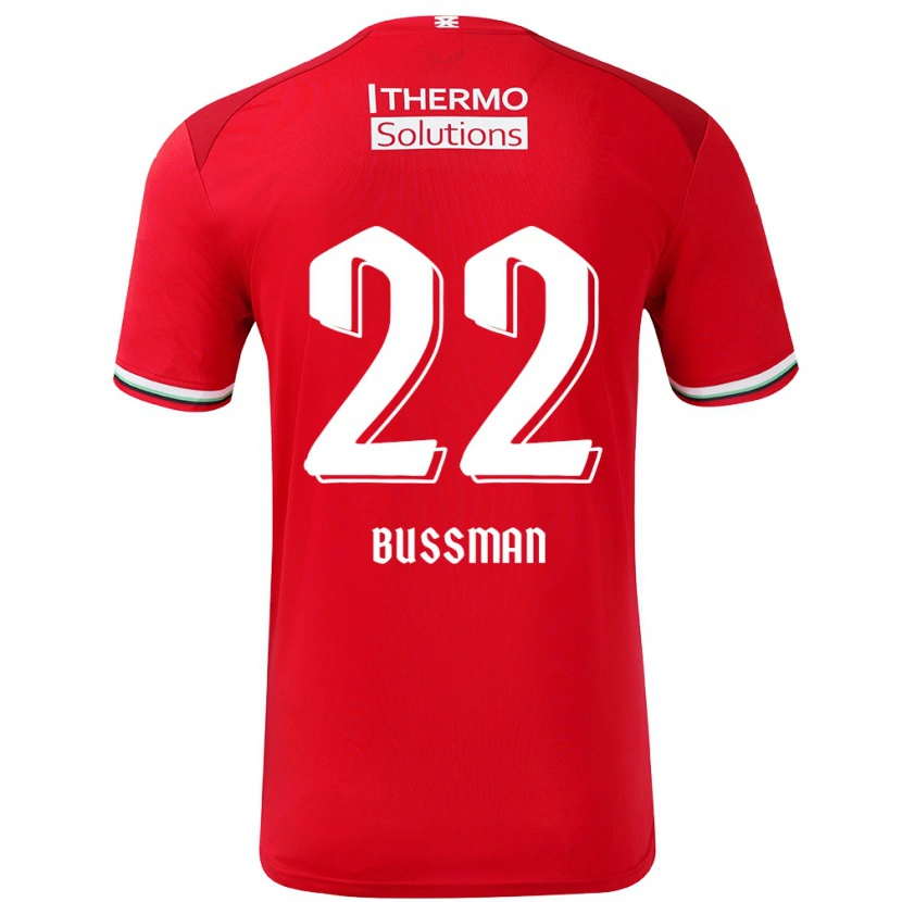 Danxen Herren Fiene Bussman #22 Rot Weiß Heimtrikot Trikot 2024/25 T-Shirt