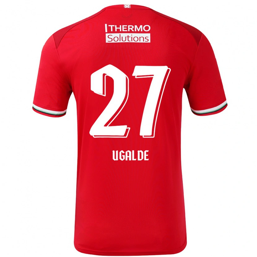 Danxen Herren Manfred Ugalde #27 Rot Weiß Heimtrikot Trikot 2024/25 T-Shirt
