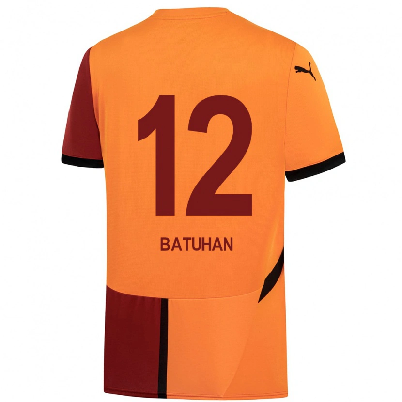 Danxen Herren Batuhan Şen #12 Gelb Rot Heimtrikot Trikot 2024/25 T-Shirt