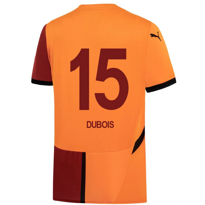 Danxen Herren Léo Dubois #15 Gelb Rot Heimtrikot Trikot 2024/25 T-Shirt