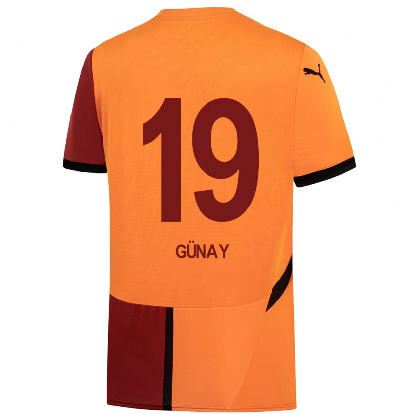 Danxen Herren Günay Güvenç #19 Gelb Rot Heimtrikot Trikot 2024/25 T-Shirt