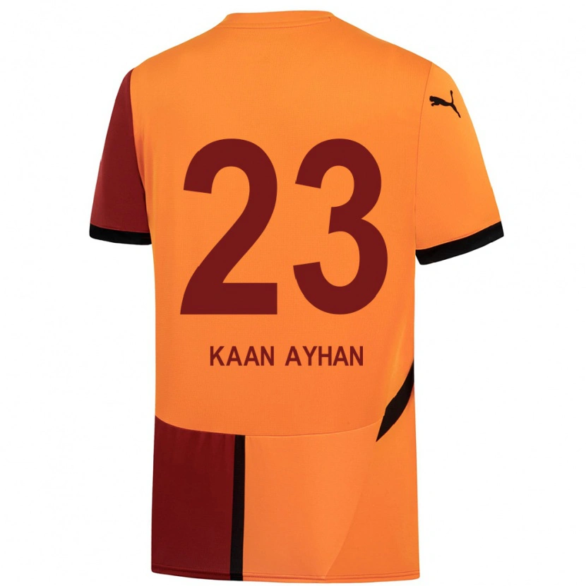 Danxen Herren Kaan Ayhan #23 Gelb Rot Heimtrikot Trikot 2024/25 T-Shirt