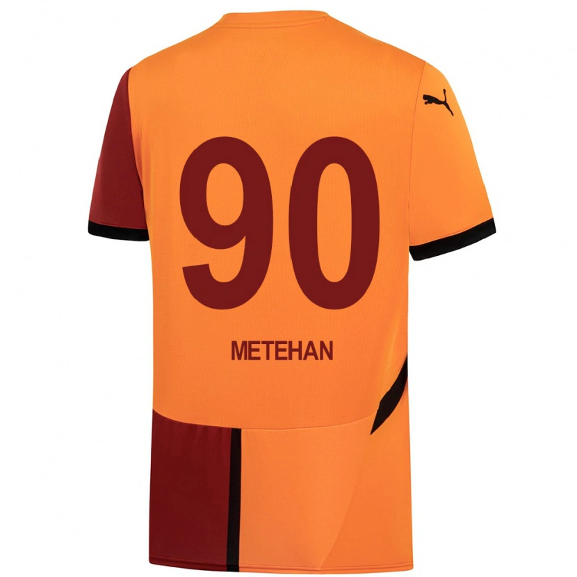 Danxen Herren Metehan Baltacı #90 Gelb Rot Heimtrikot Trikot 2024/25 T-Shirt