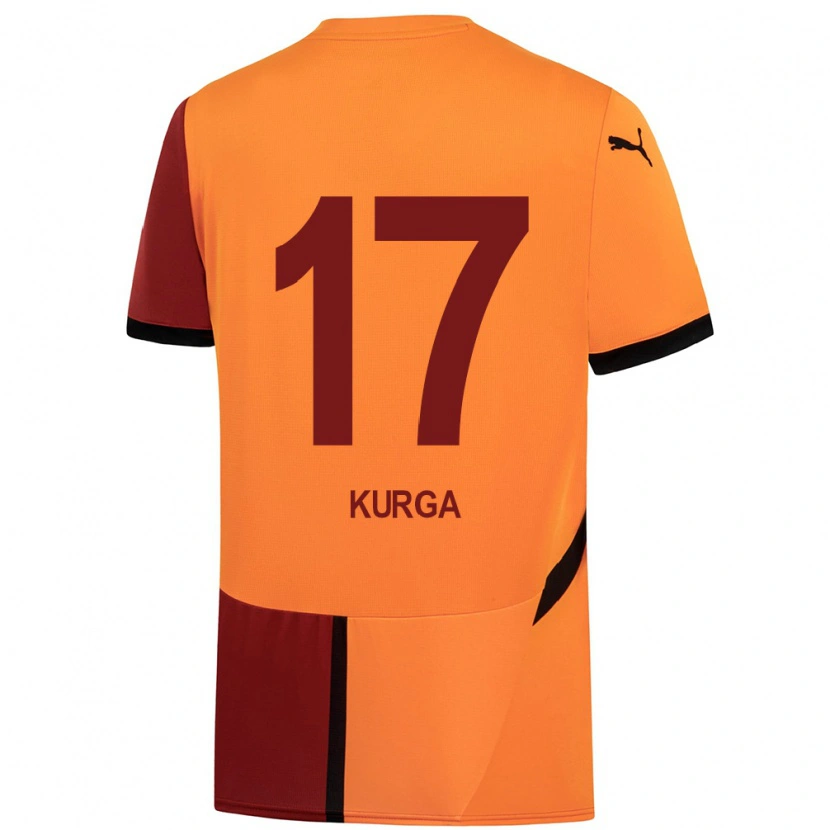 Danxen Herren Handan Kurğa #17 Gelb Rot Heimtrikot Trikot 2024/25 T-Shirt