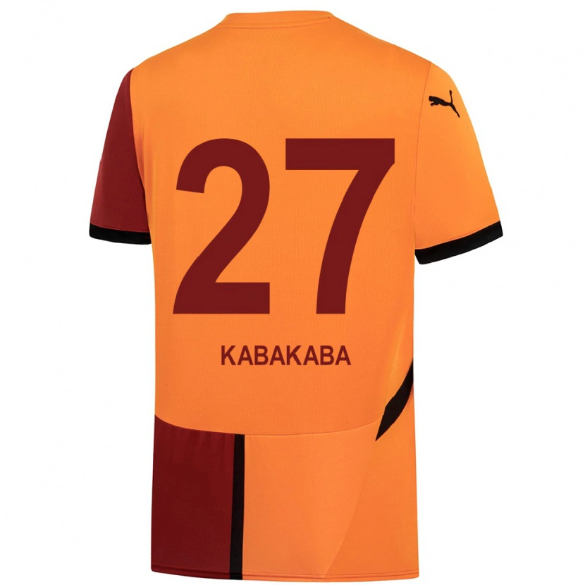 Danxen Herren Naomie Kabakaba #27 Gelb Rot Heimtrikot Trikot 2024/25 T-Shirt