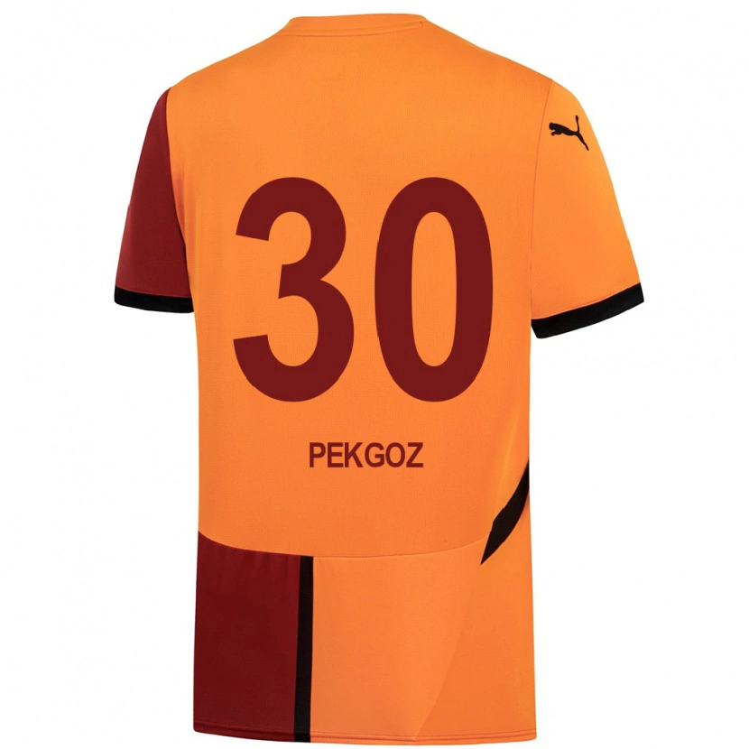 Danxen Herren Berra Pekgöz #30 Gelb Rot Heimtrikot Trikot 2024/25 T-Shirt