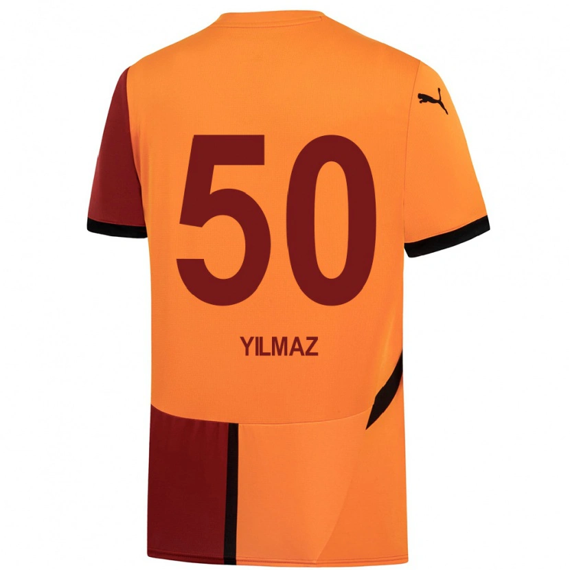 Danxen Herren Jankat Yılmaz #50 Gelb Rot Heimtrikot Trikot 2024/25 T-Shirt