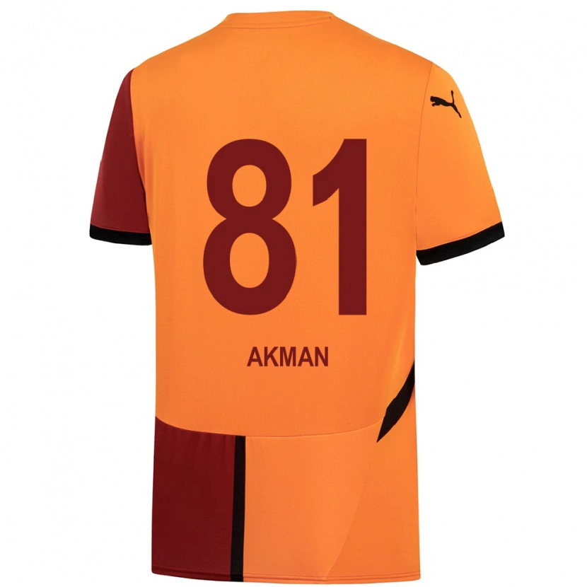 Danxen Herren Hamza Akman #81 Gelb Rot Heimtrikot Trikot 2024/25 T-Shirt
