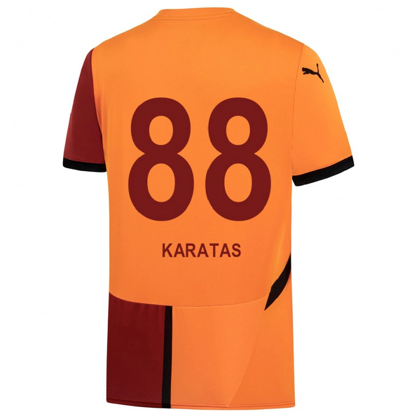 Danxen Herren Kazımcan Karataş #88 Gelb Rot Heimtrikot Trikot 2024/25 T-Shirt
