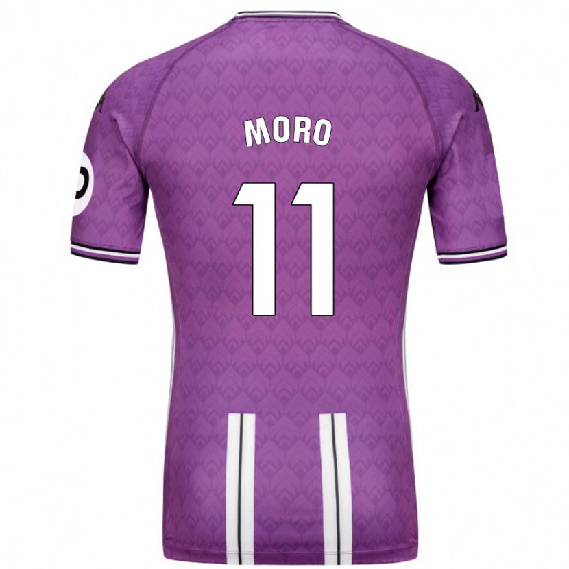 Danxen Herren Raúl Moro #11 Violett Weiß Heimtrikot Trikot 2024/25 T-Shirt