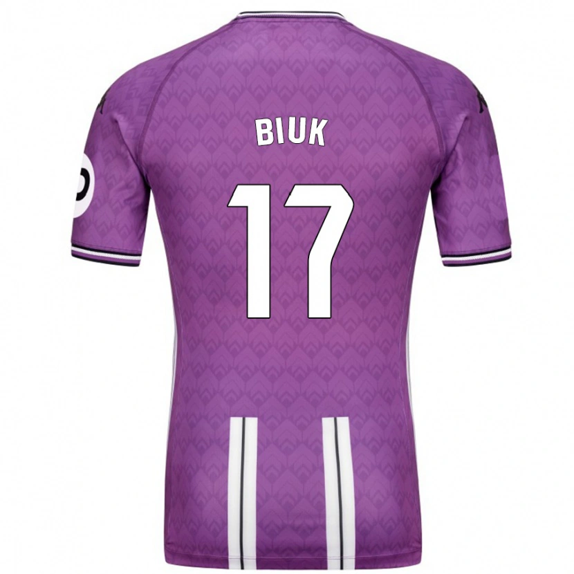 Danxen Herren Stipe Biuk #17 Violett Weiß Heimtrikot Trikot 2024/25 T-Shirt