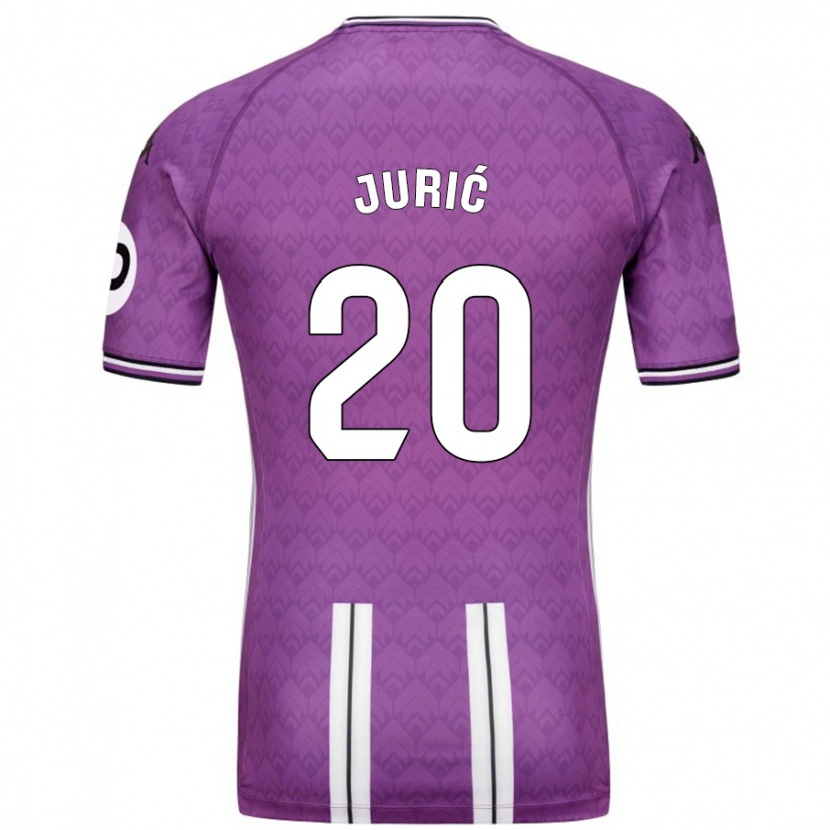 Danxen Herren Stanko Juric #20 Violett Weiß Heimtrikot Trikot 2024/25 T-Shirt