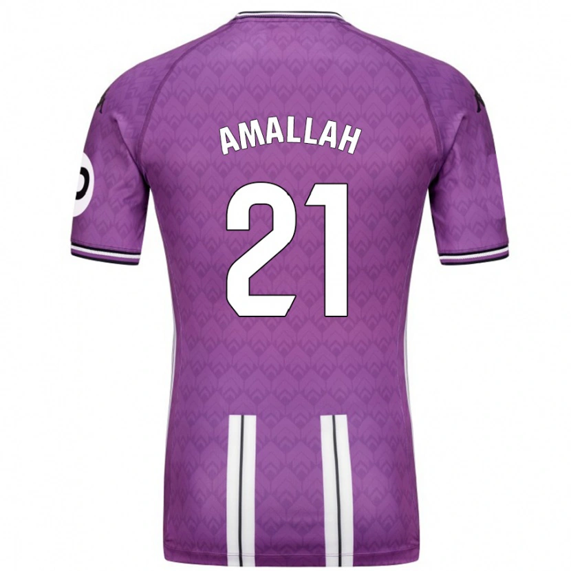 Danxen Herren Selim Amallah #21 Violett Weiß Heimtrikot Trikot 2024/25 T-Shirt