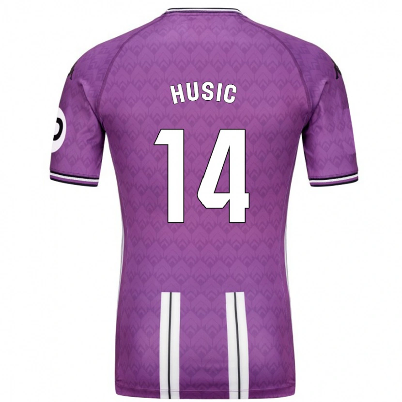 Danxen Herren Salih Husic #14 Violett Weiß Heimtrikot Trikot 2024/25 T-Shirt