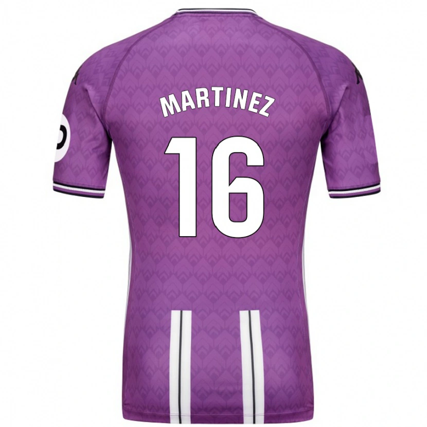 Danxen Herren Jesús Martínez #16 Violett Weiß Heimtrikot Trikot 2024/25 T-Shirt