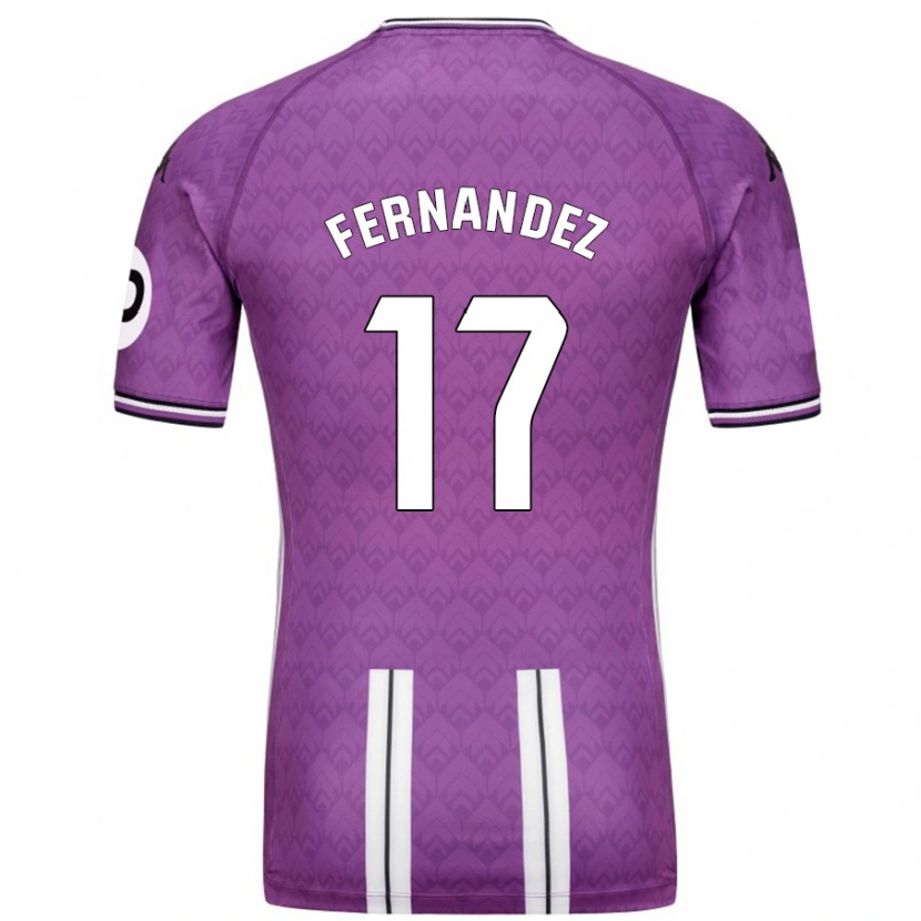 Danxen Herren Dani Fernández #17 Violett Weiß Heimtrikot Trikot 2024/25 T-Shirt