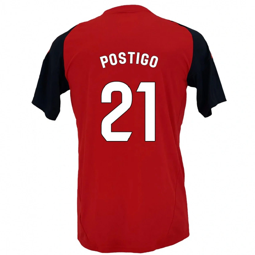 Danxen Herren Sergio Postigo #21 Rot Schwarz Heimtrikot Trikot 2024/25 T-Shirt