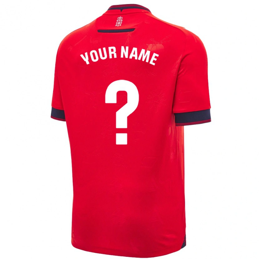 Danxen Herren Ihren Namen #0 Rot Weiß Heimtrikot Trikot 2024/25 T-Shirt