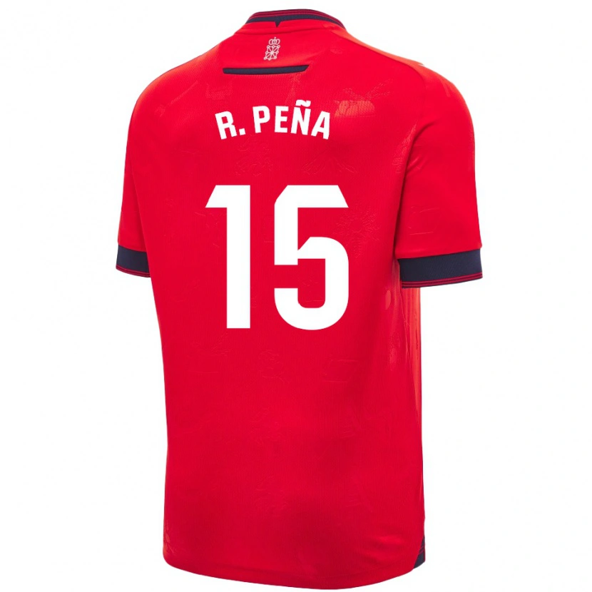 Danxen Herren Rubén Peña #15 Rot Weiß Heimtrikot Trikot 2024/25 T-Shirt