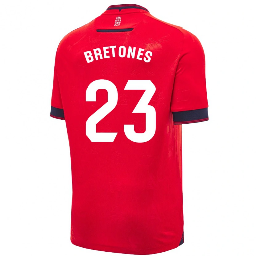 Danxen Herren Abel Bretones #23 Rot Weiß Heimtrikot Trikot 2024/25 T-Shirt