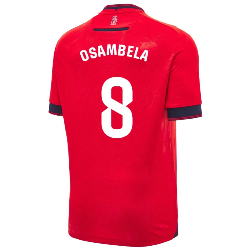 Danxen Herren Asier Osambela #8 Rot Weiß Heimtrikot Trikot 2024/25 T-Shirt