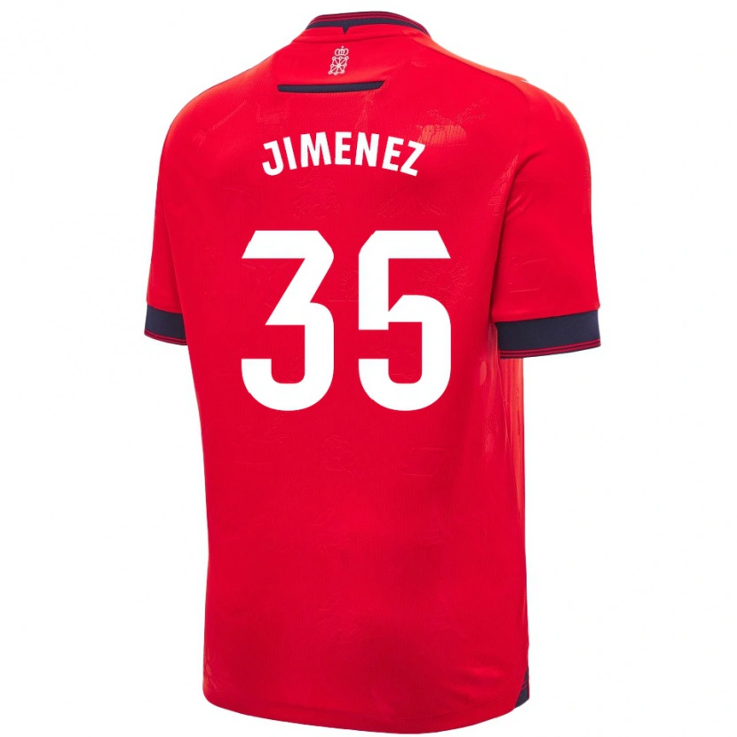 Danxen Herren Álex Jimenez #35 Rot Weiß Heimtrikot Trikot 2024/25 T-Shirt