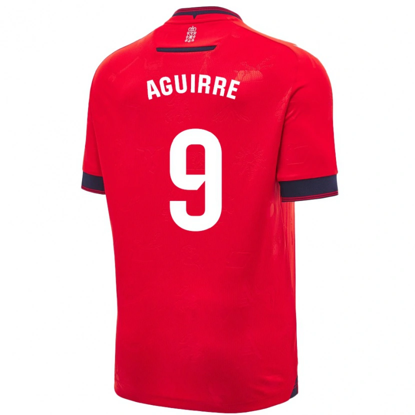 Danxen Herren Jorge Aguirre #9 Rot Weiß Heimtrikot Trikot 2024/25 T-Shirt