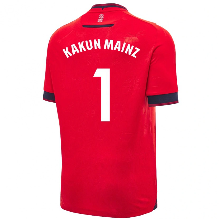 Danxen Herren Kakun Mainz #1 Rot Weiß Heimtrikot Trikot 2024/25 T-Shirt