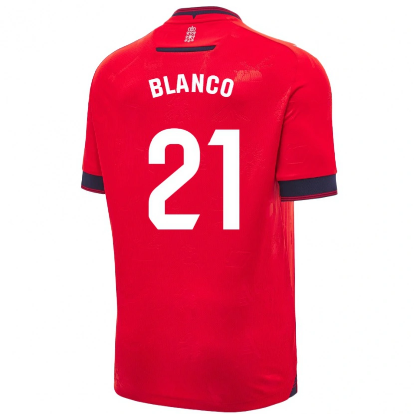 Danxen Herren Alexia Blanco Llacuno #21 Rot Weiß Heimtrikot Trikot 2024/25 T-Shirt